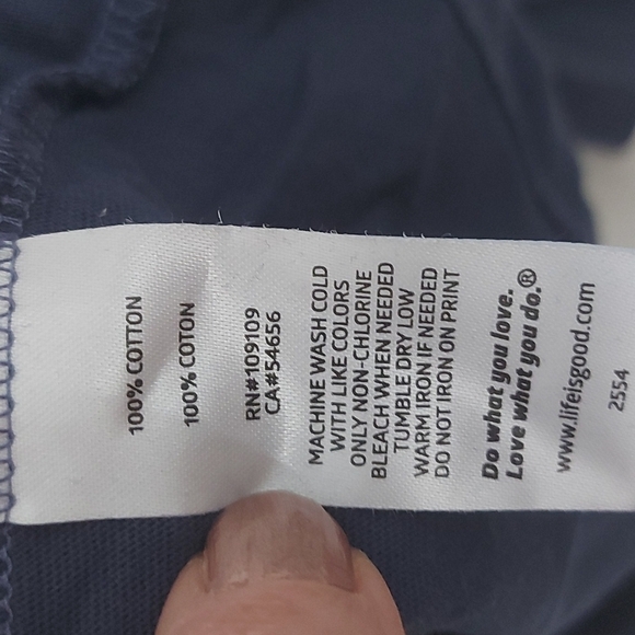 NWOT Life is Good Peace Love & Cupcakes Long Sleeve Shirt Size XXL - Picture 6 of 6